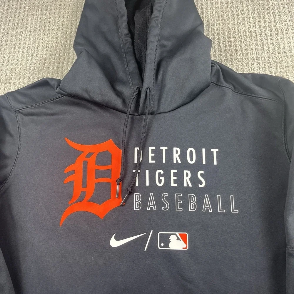 Detroit Tigers Nike Authentic Collection Pullover Hoodie Team Issued Mens XL